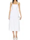 Cinq À Sept Amber Poplin A-line Dress In White In White