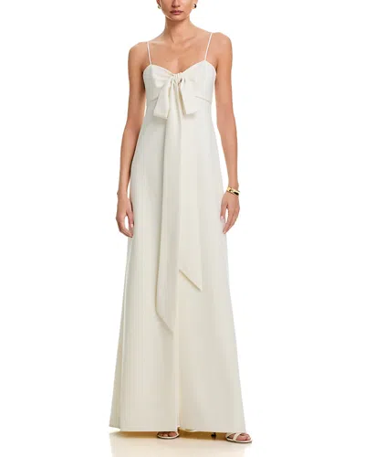Cinq À Sept Cinq A Sept Amberly Bow Front Gown In White