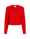 Cinq À Sept Cinq A Sept Amour Heatset Pullover Sweater In Red