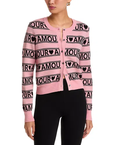 Cinq À Sept Cinq A Sept Amour Striped Cardigan In Pink