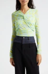Cinq À Sept Aniya Floral Mesh Top