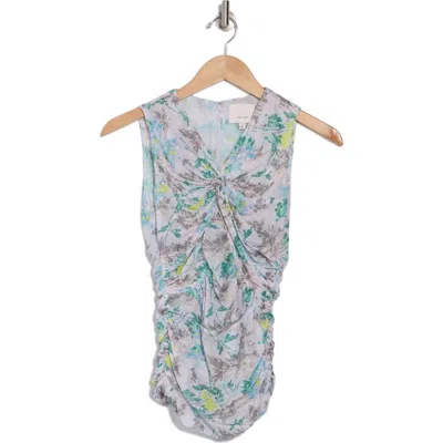 Cinq À Sept Cinq Á Sept Aniya Slim Fit Top In Pastel Multi