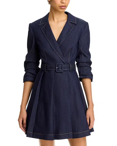 Cinq À Sept Cinq A Sept Aniyah Belted Dress In Indigo