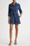 Cinq À Sept Cinq A Sept Aniyah Belted Dress In Indigo