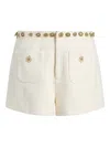 Cinq À Sept Ansey Embellished Shorts In White