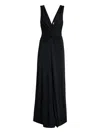 Cinq À Sept Ansey Sleeveless Twist-front Gown In Schwarz