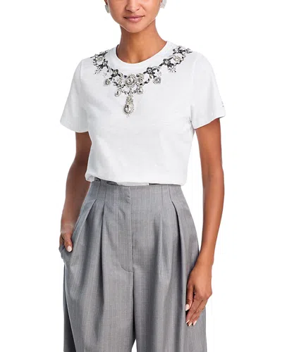 Cinq À Sept Cinq A Sept Applique Jewelry Tee In White
