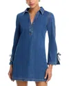 Cinq À Sept Cinq A Sept Aster Denim Mini Dress In Blue