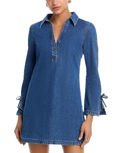 Cinq À Sept Cinq A Sept Aster Denim Mini Dress In Blue