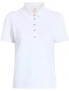 Cinq À Sept Aster Polo Shirt In White