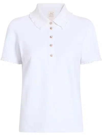 Cinq À Sept Aster Polo Shirt In White