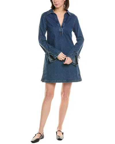 Cinq À Sept Aster Shirtdress In Blue