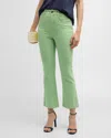 Cinq À Sept Aubrey Pinstripe Kick-flare Jeans In Lush Meadow/skylight
