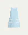 Shop Cinq À Sept Auden Contrast Tweed Sleeveless Mini Shift Dress