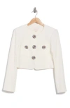 Cinq À Sept Auden Crop Jacket In White