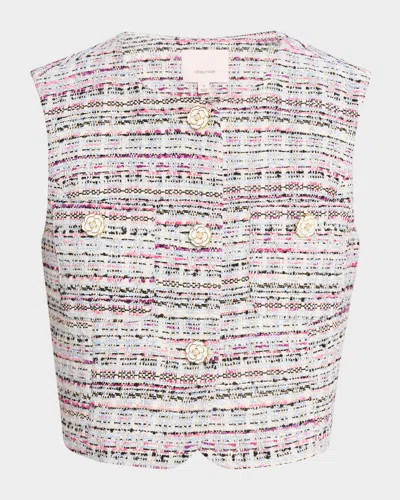 Cinq À Sept Auden Cropped Tweed Vest
