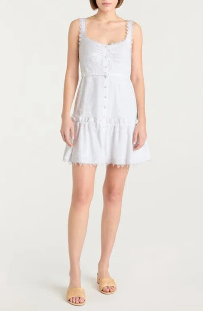CINQ À SEPT CINQ À SEPT AZIZA LACE SLEEVELESS MINIDRESS