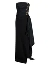 Cinq À Sept Baltra Ring-detail Gown In Black