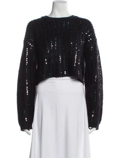 Pre-owned Cinq À Sept Bateau Neckline Sweater In Multi