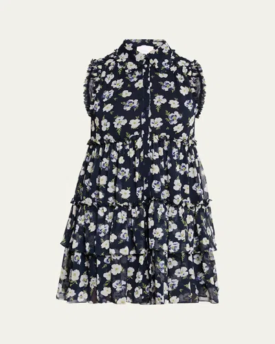 Cinq À Sept Becci Floral Sleeveless Mini Dress In Multi