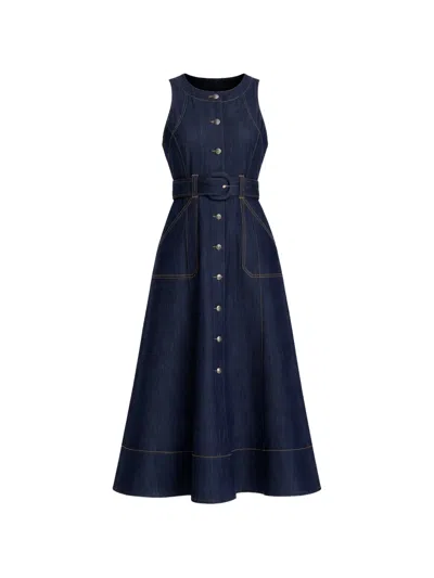Cinq À Sept Margaret Dress In Indigo In Blue