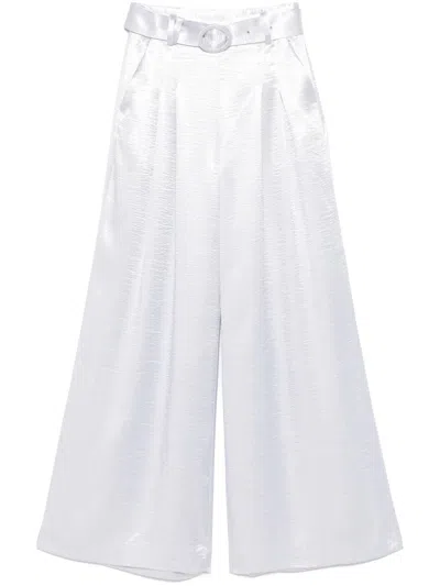 Cinq À Sept Belted Trousers In Light Blue