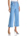 Cinq À Sept Cinq A Sept Benji High Rise Cropped Wide Leg Jeans In Blue Haze In Blue Haze