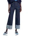 Cinq À Sept Cinq A Sept Benji High Rise Cuffed Jeans In Indigo In Indigo
