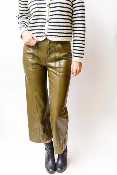 Cinq À Sept Benji Pant In Dark Olive In Green