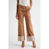Cinq À Sept Benji Wide-leg Cropped Jeans In Cocoa