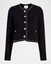 Cinq À Sept Cinq A Sept Structured Benoite Cardigan In Black