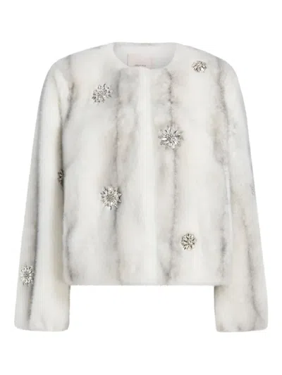 Cinq À Sept Benson Embellished Jacket In White
