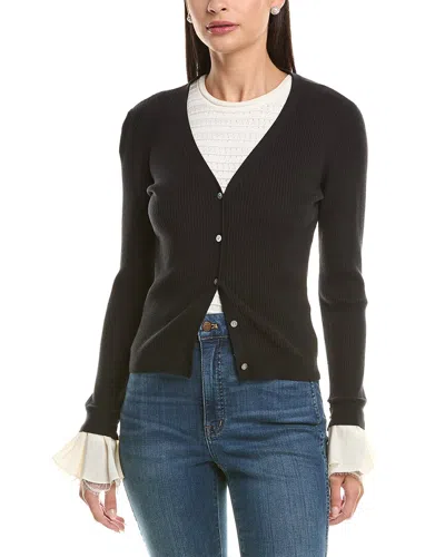 CINQ À SEPT BERNADETTE PRE-STYLED RIB CARDIGAN