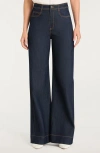 Cinq À Sept Betsy High Waist Wide Leg Jeans In Purple