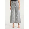 Cinq À Sept Betsy Studded Flare Ankle Jeans In Gray