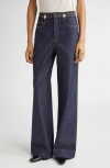 Cinq À Sept Bev High Waist Flare Leg Jeans In Blue