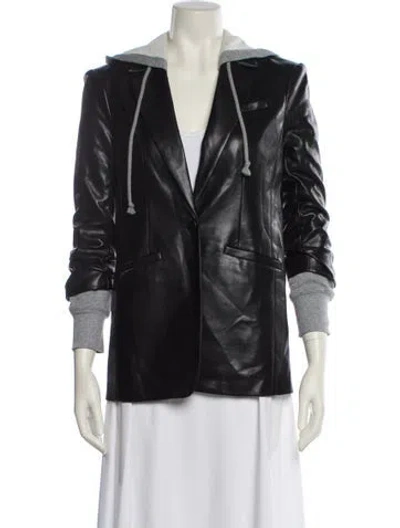 Pre-owned Cinq À Sept Biker Jacket W/ Tags In Black