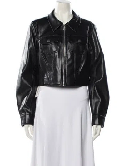 Pre-owned Cinq À Sept Biker Jacket W/ Tags In Black