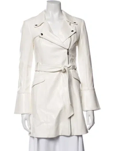 Pre-owned Cinq À Sept Biker Jacket W/ Tags In Neutrals