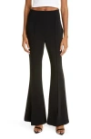 Cinq À Sept Billie Flared-leg Split-cuff Pants In Black
