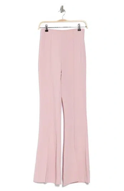 Cinq À Sept Billie Split Hem Flare Trousers In Rosy Quartz