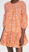 Cinq À Sept Billowed Ssleeve Rika Dress In Multi