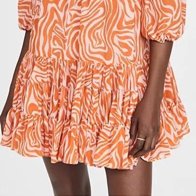 Cinq À Sept Billowed Ssleeve Rika Dress In Multi