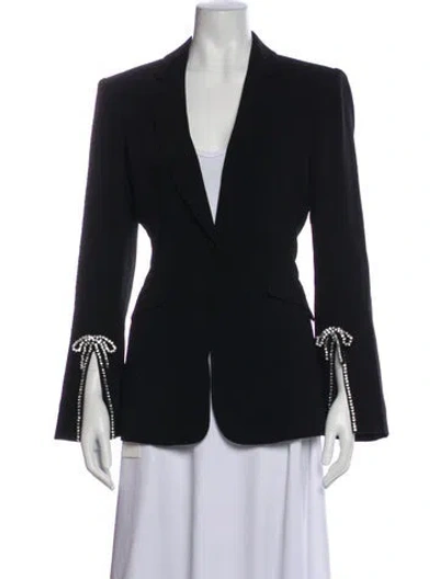 Pre-owned Cinq À Sept Blazer In Black