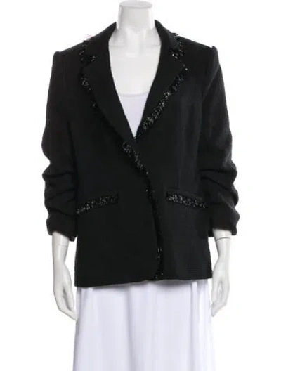 Pre-owned Cinq À Sept Blazer In Black