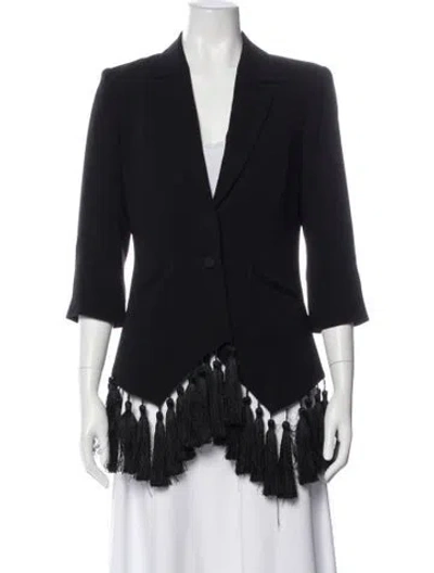 Pre-owned Cinq À Sept Blazer In Black