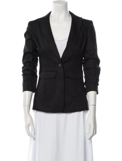 Pre-owned Cinq À Sept Blazer In Black