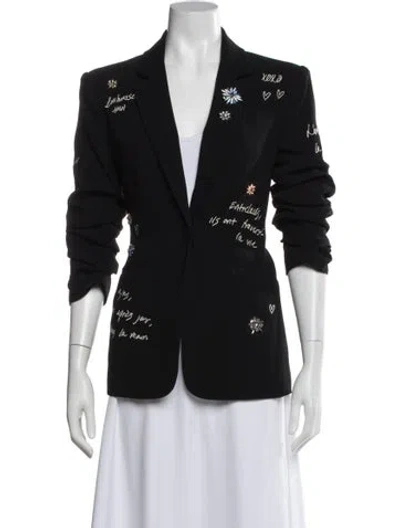 Pre-owned Cinq À Sept Blazer In Black