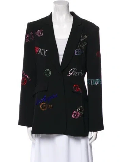 Pre-owned Cinq À Sept Blazer In Black