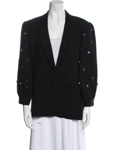 Pre-owned Cinq À Sept Blazer In Black